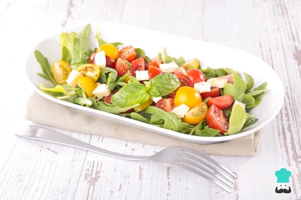 Recette de salade de fromage frais et tomates