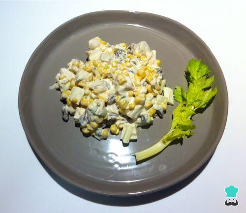 Recette de salade de pommes, céleri et maïs