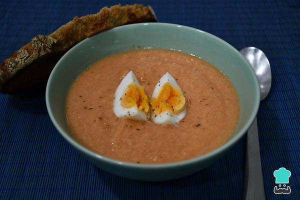 Recette de salmorejo aux pommes