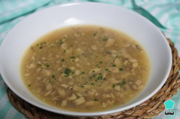 Recette de soupe aux champignons