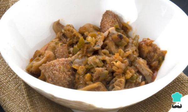 Recette de tripes aux champignons