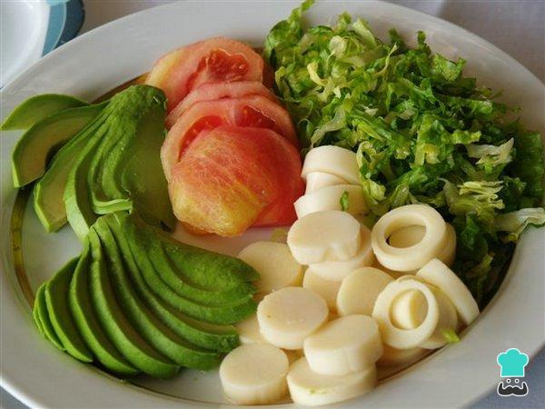 Salade de cœur de palmier et recette d'avocat