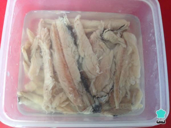 Recette d'anchois frais au vinaigre - Étape 5