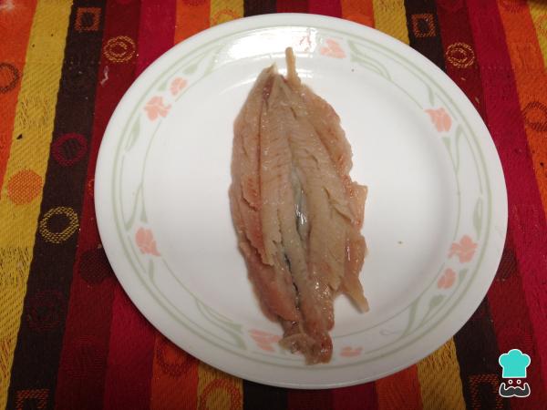 Recette d'anchois frais au vinaigre - Étape 2