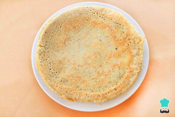 Recette de pizza à la poêle avec de la farine de pois chiches - Étape 8