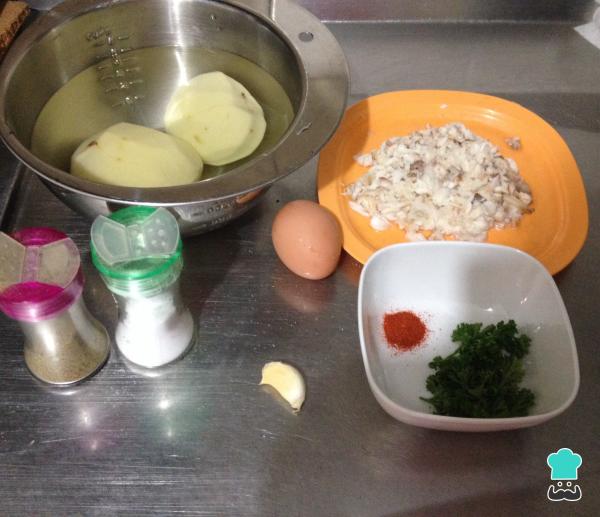 Recette de boulettes de morue - Étape 1