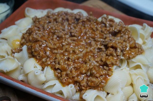 Recette de pâtes au four avec sauce bolognaise - Étape 6