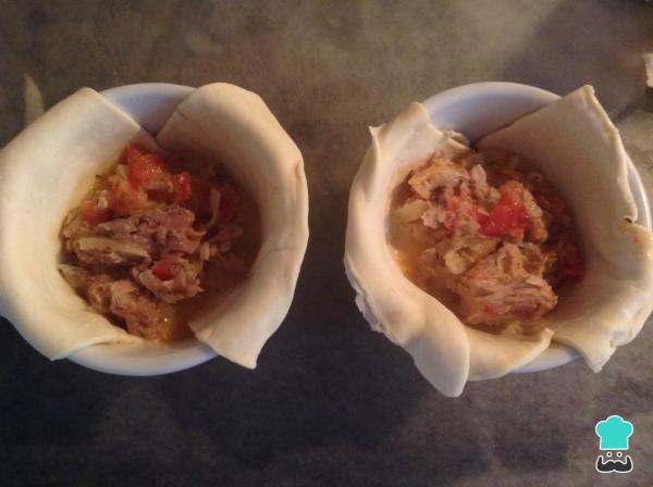 Recette de Gâteau au Thon avec Pâte Feuilletée - Étape 8