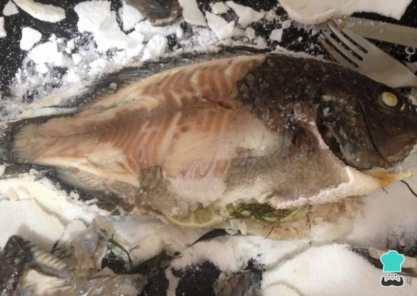 Recette Daurade au sel fin - Étape 6