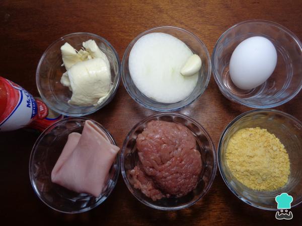 Recette de Bœuf milanais farci au fromage et jambon - Étape 1