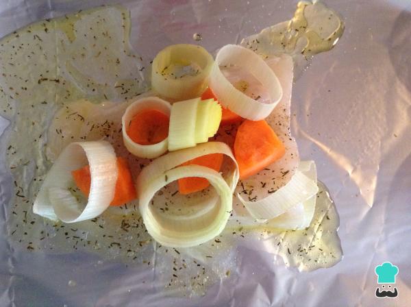 Recette de tilapia et papillote de légumes - Étape 4