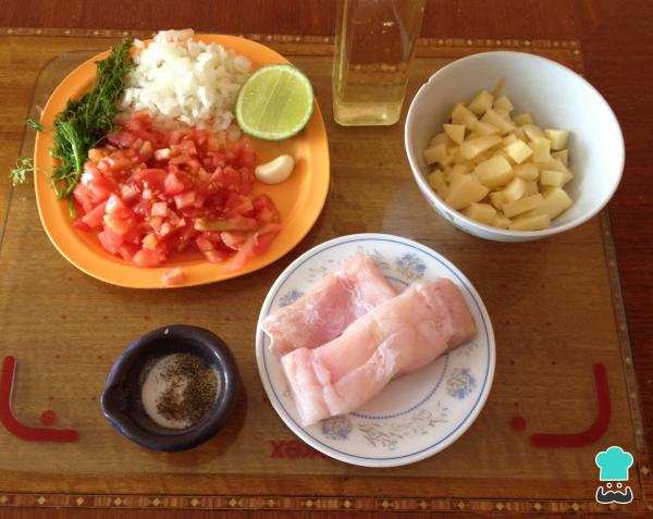 Recette de cocotte de merlu - Étape 1