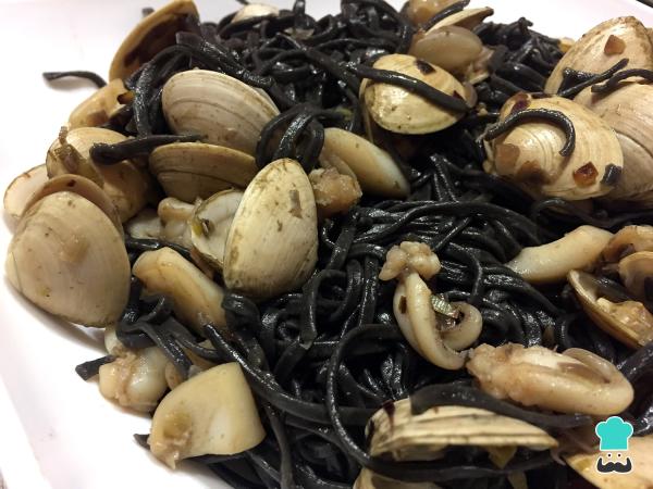 Recette de pâtes aux seiches et palourdes - Étape 5