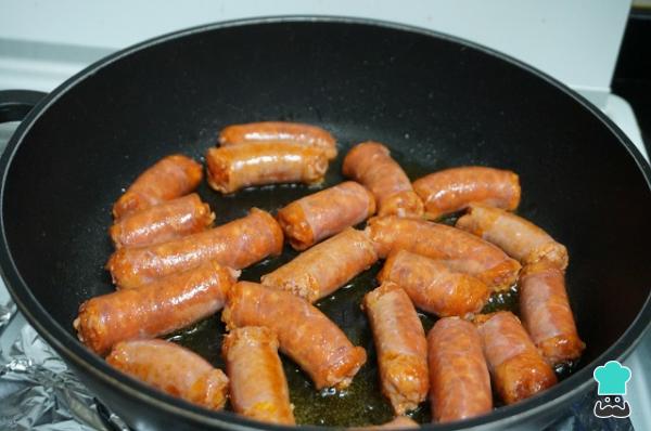 Recette Chorizos au vin blanc - Étape 3