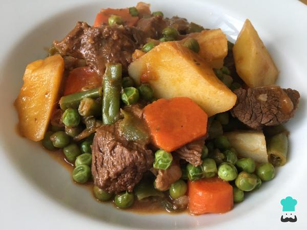 Recette Ragoût de bœuf aux pommes de terre et petits pois - Étape 10