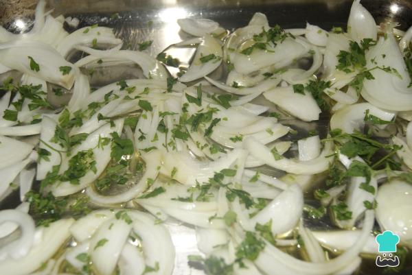 Recette Truite au four aux oignons - Étape 2