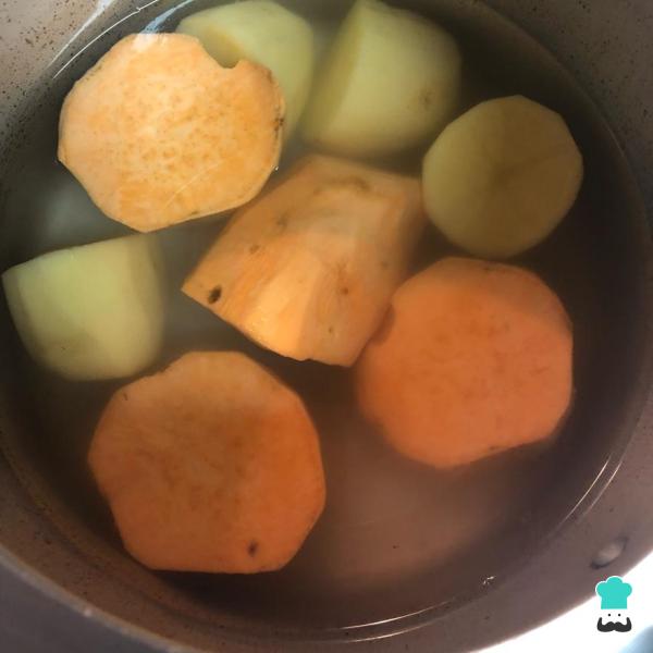 Recette Gnocchis de patate douce sans gluten - Étape 1