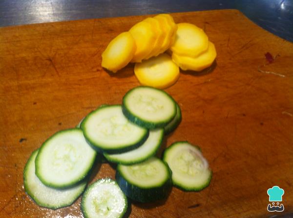 Recette de Truite au four aux légumes - Étape 2