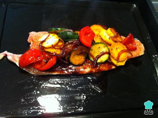 Recette de Truite au four aux légumes - Étape 6