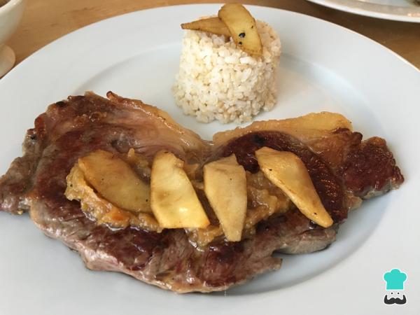 Recette Entrecôte à l'oignon caramélisé - Étape 6