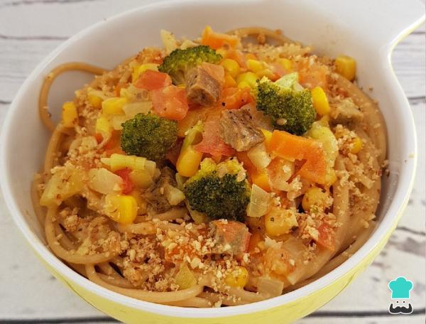 Recette de pâtes aux légumes et lait de coco - Étape 6