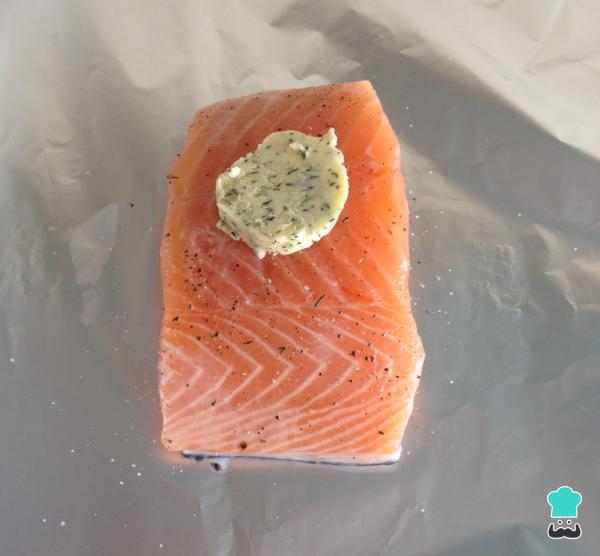 Recette de papillote de saumon au four - Étape 5