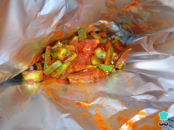 Recette de Mixiotes de Bœuf aux Nopales - Étape 6