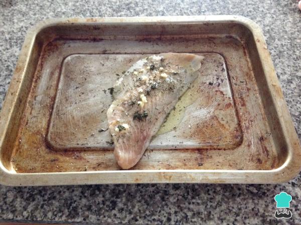 Recette du Filet de bar au thym. - Étape 2