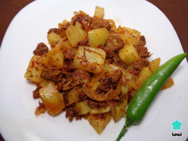 Recette de Chorizo ​​​​et Pommes de Terre Brouillées - Étape 6