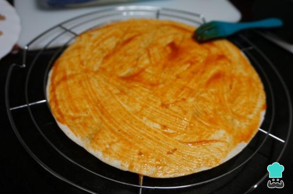 Recette de pizza aux tortillas de blé - Étape 2