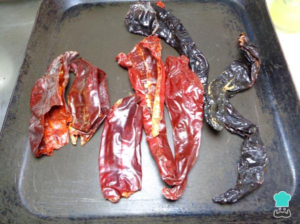 Recette de longe farcie enchilée au four - Étape 3