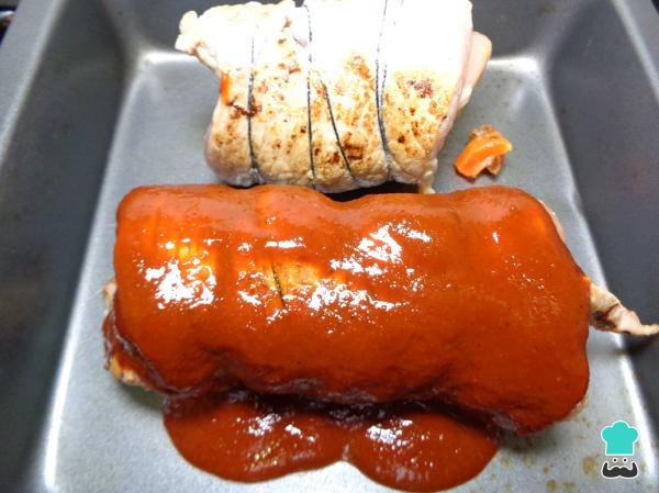 Recette de longe farcie enchilée au four - Étape 11