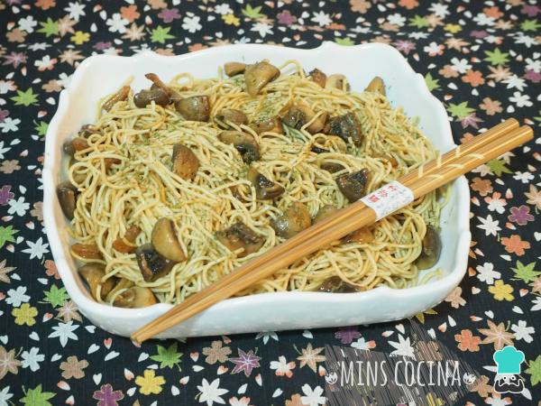 Recette de nouilles chinoises aux champignons - Étape 5