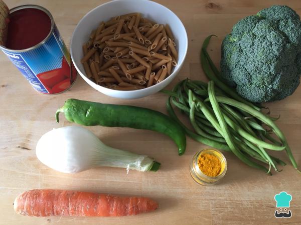 Recette de macaronis végétariens gratinés - Étape 1