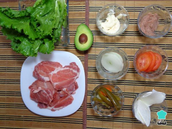 Recette de gâteau de longe de porc - Étape 1