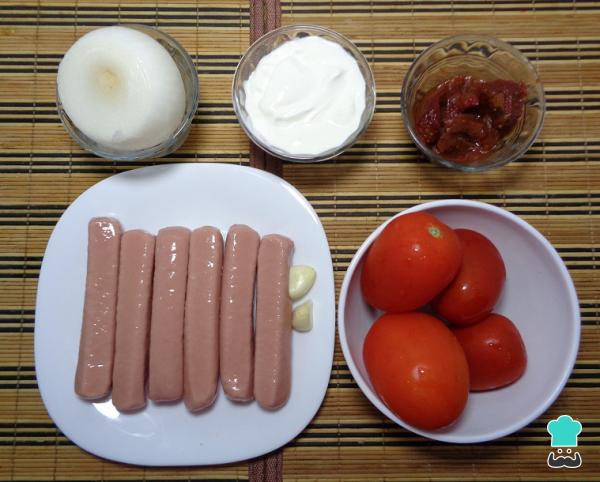 Recette de Saucisses chipotle à la crème - Étape 1