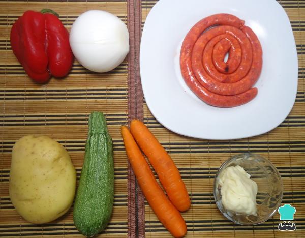 Recette Chistorra au fromage - Étape 1