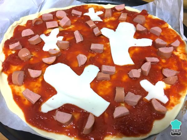 Recette de pizza d'Halloween pour les enfants – Étape 5