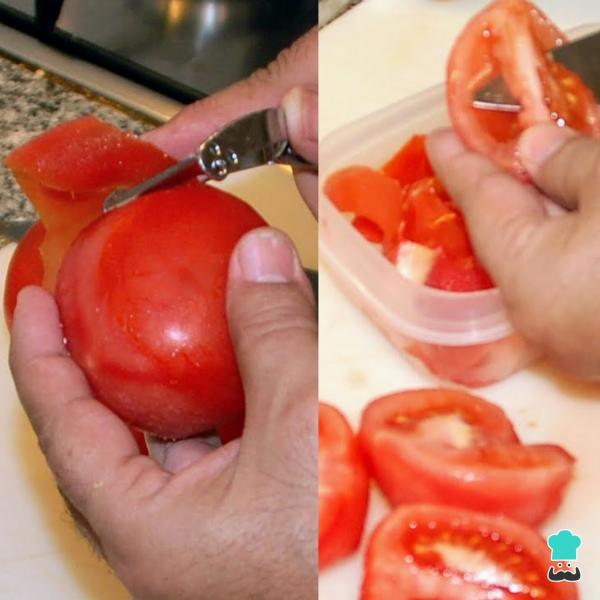 Recette de Spaghettis à la tomate et au basilic naturels - Étape 3