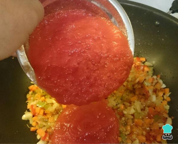 Recette de Macaroni à la viande hachée et tomate naturelle - Étape 6