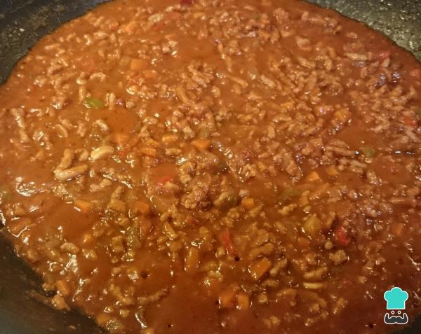 Recette de Macaroni à la viande hachée et tomate naturelle - Étape 8