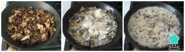 Recette de pâtes fraîches avec sauce aux champignons - Étape 3