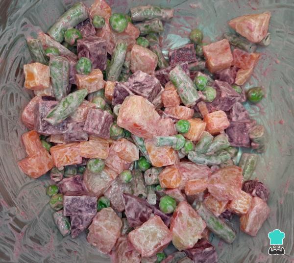 Recette de salade russe péruvienne - Étape 10