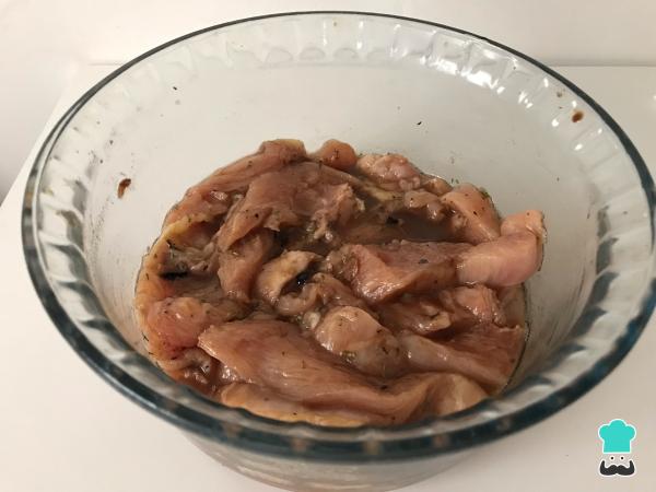 Recette de salade César au poulet – Étape 1