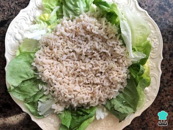 Recette de salade de riz avec laitue - Étape 3