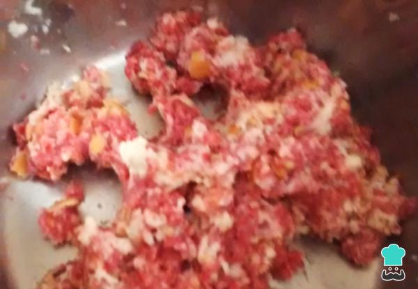 Recette de Boulettes de viande aux tomates frites - Étape 2