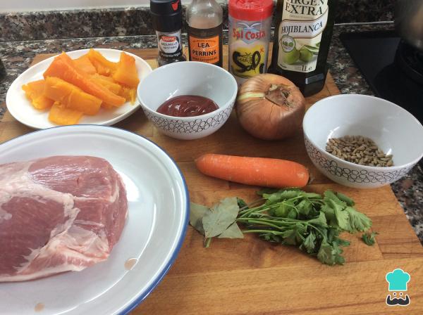 Recette de Longe à la sauce potiron - Étape 1