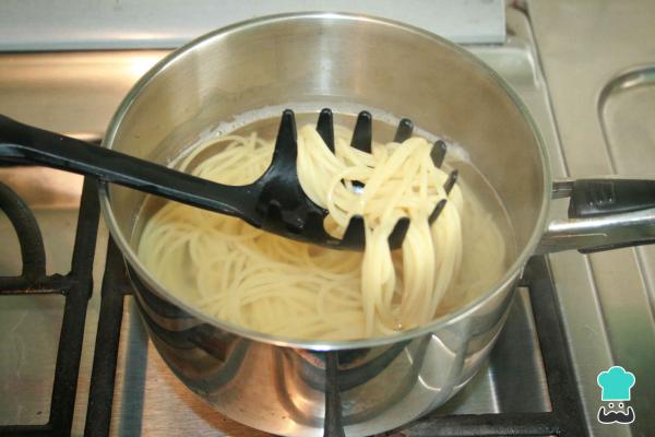 Recette Spaghetti aux haricots - Étape 3