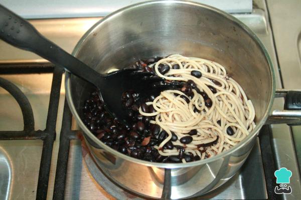 Recette Spaghetti aux haricots - Étape 4