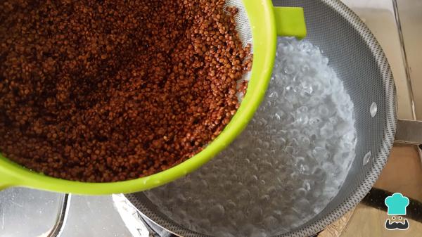 Recette de salade de quinoa rouge - Étape 1